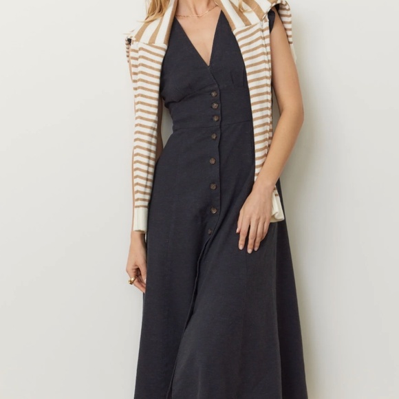 Camila Midi Dress, Marine Layer, worn twice, size S - Picture 1 of 7